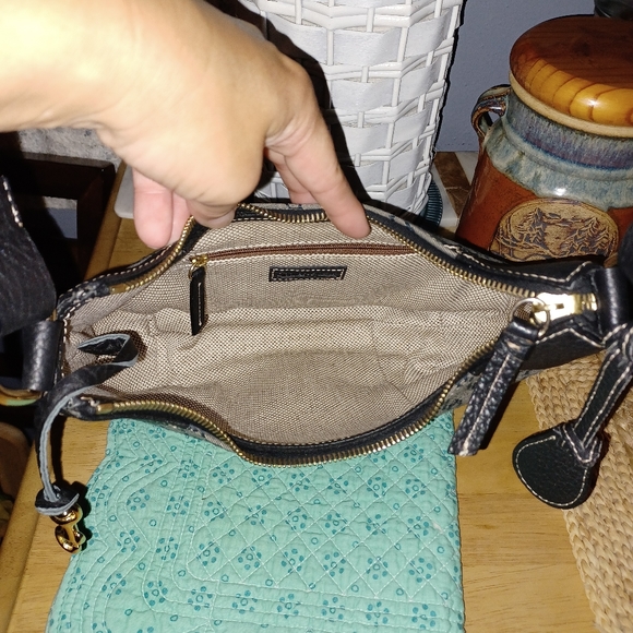 Dooney & Bourke H4 012724 Monogram Black/Gray small shoulder Bag - Picture 10 of 16